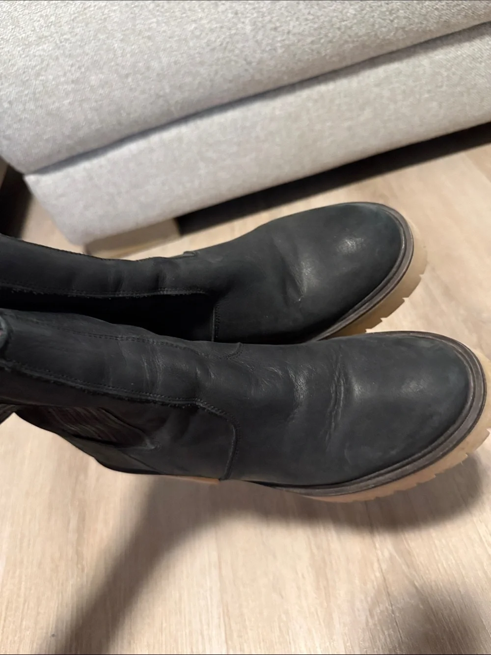 Free People James Chelsea Boots Women's Chunky Sole Black